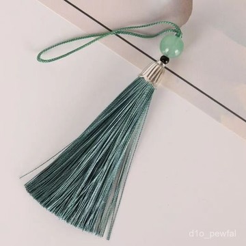 ✨新品低價/免運✨【買二送一】帶珠藏銀帽流蘇繐子竹笛吊繐古琴掛飾diy手工複古風 EK3J