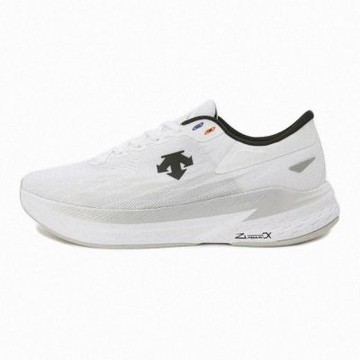 【DESCENTE】迪桑特 ENERZITE MAX V2 女士 跑步鞋(白色/黑色)