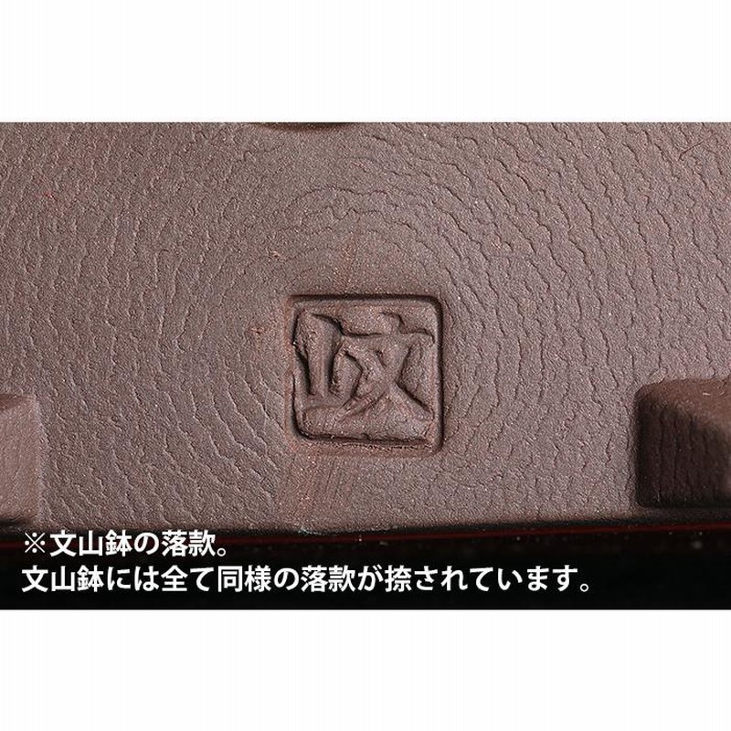 盆栽鉢 「瀬戸焼文山窯朱泥鉢3点セット」 植木鉢 泥鉢 焼締 4号