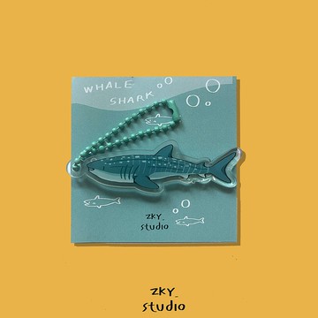 鯨鯊壓克力鑰匙扣