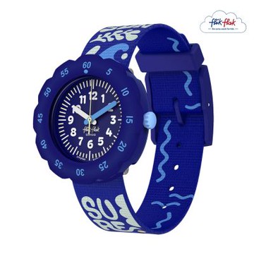 FlikFlak 兒童手錶 SURFING ESSENTIALS 兒童禮物/安全防水/瑞士製造 FPSP080 (34.75mm)