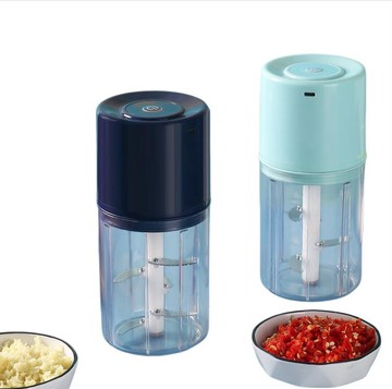 研磨器/磨粉機 【暢麥】小型絞碎機 電動蒜泥器  食材切碎機 隨身料理杯 透明杯體易清洗 廚房調理蒜蓉肉餡攪拌機