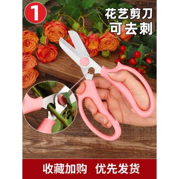 花藝剪刀鮮花修剪花卉花剪園藝不銹鋼修花插花花店專用打刺修枝剪