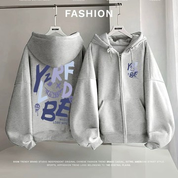 美式復古外套 字母外套 長袖 連帽開衫 oversize 秋冬上衣 刷毛帽t 寬鬆帽t 連帽外套 帽衫 百搭上衣 外套