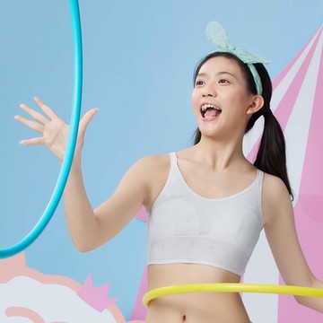 嬪婷-學生系列-去味纖維 S-LL第一階段內衣(個性灰) BB1094FR