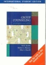GROUP COUNSELING STRATEGIES AND SKILLS (6版) JACOBS 2009 Cengage