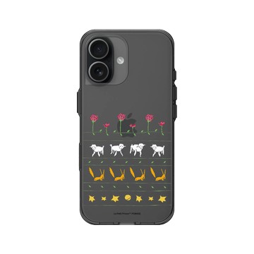 iPhone 17 Clear (相機按鈕) 酷墨灰 - Le Petit Prince 小王子 - 條紋 - 圖樣