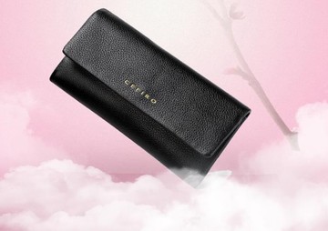 女長皮夾           搭扣女錢包長款小清新韓版拉鏈皮夾多功能   瑪麗蘇