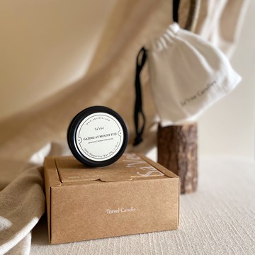限定版旅行蠟燭-草本調禮盒 附小卡片 / 眺望富士山的你 寵物友善