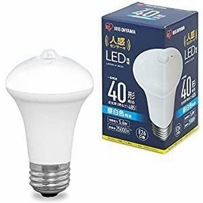 アイリスオーヤマ IRIS LED電球 人感センサー付 E26 40形相当 昼白色（25000時間） LDR6N-H-SE25 [E010204]
