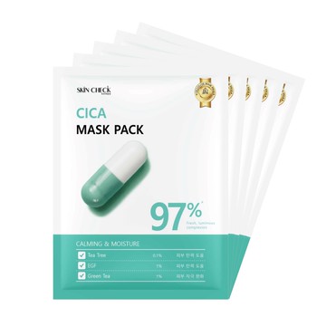 【韓國SkinCheck】積雪草修護細緻面膜10入(片裝出貨)