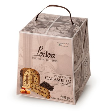 蛋糕 【Loison】焦糖潘娜多妮聖誕蛋糕 600g (到期日：2027/03/31) 義大利 Pandorino 聖誕麵包 派對 聖誕禮物
