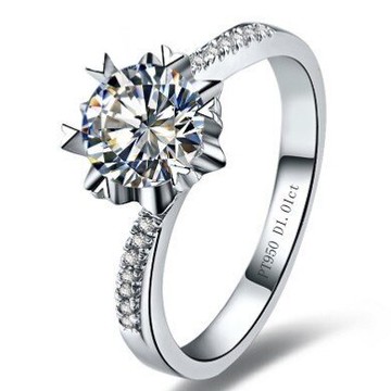 群鑲扭臂雪花莫桑石鉆戒仿鉆戒女50分1克拉莫桑石戒指女結婚戒