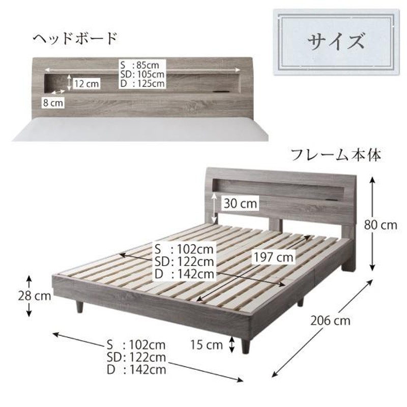 シングルベッド 一人暮らし マットレス付き ローベッド ロータイプ