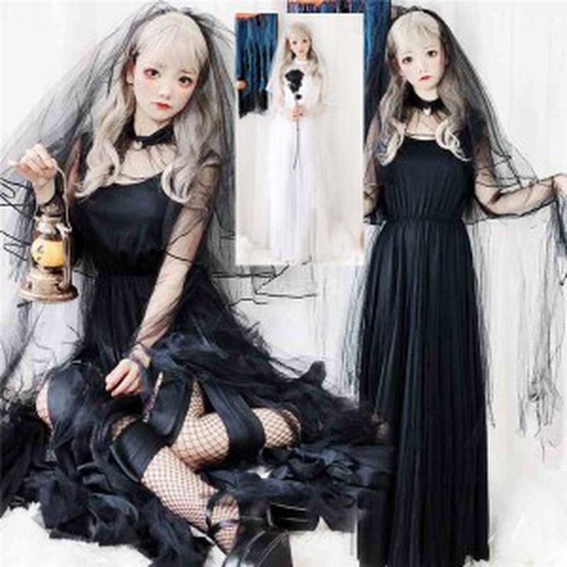 ハロウィン衣装 ワンピース 発表会 魔女 仮装 鬼花嫁 ウィッチ 血まみれ お嫁さん デビル ゾンビ 女性用 ドレス コスチューム お化け 変 通販 Lineポイント最大1 0 Get Lineショッピング