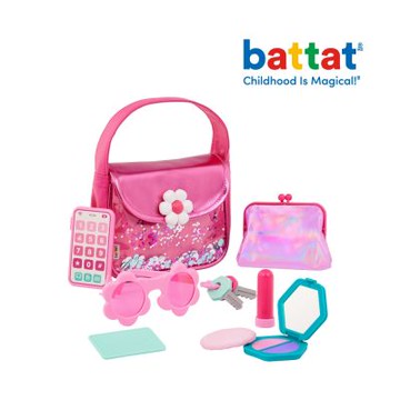 Battat 粉紅香榭腋下包