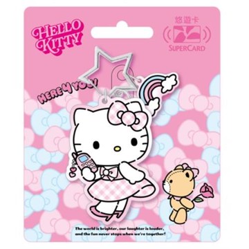 【悠遊卡】Hello Kitty Pop style Supercard造型悠遊卡-優雅風-受託代銷