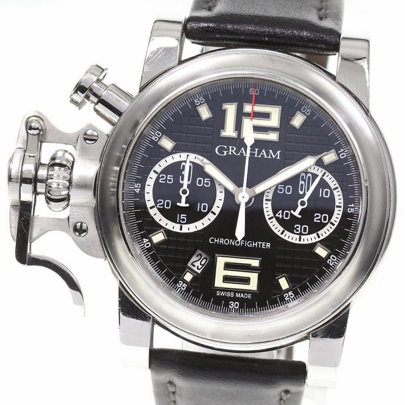 ☆箱付き【GRAHAM】グラハム クロノファイター RAC ブラック