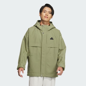 ADIDAS 愛迪達 阿迪達斯 男外套 風衣外套 運動外套-綠色 TH WARM JKT-JI6842