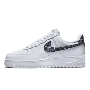 WMNS AIR FORCE 1 LOW ESSENTIAL WHITE WORN BLACK PAISLEY