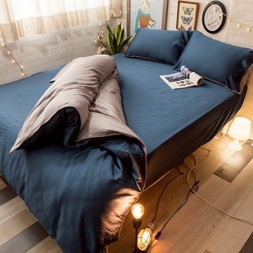 棉床本舖｜羅蘭(臉書藍) ❱ 60s萊賽爾天絲™-床包 - D1雙人床包組/含枕套