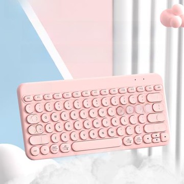 前行者無線藍牙機械手感鍵盤鼠標套裝便攜式平板女生辦公靜音批發