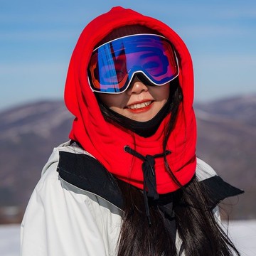 特賣🎀Johnsnow單闆滑雪頭盔套防風保暖頭套男女騎行麵罩滑雪護具抓絨抗寒防風保暖頭套 戶外保暖頭罩 騎行登山脖套 彈