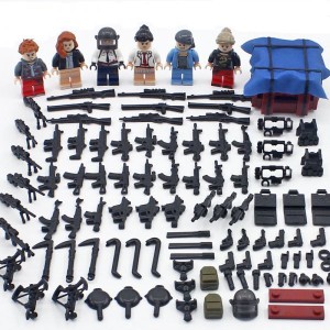 Moc Lego レゴ ブロック 互換 Pubg Playerunknowns Battlegrounds カスタム ミニフィグ 6体セット 大量 武器 装備 兵器 アイテム ブ 通販 Lineポイント最大1 0 Get Lineショッピング