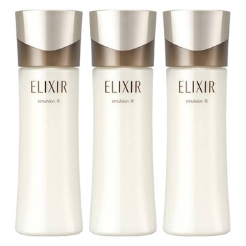 ELIXIR 怡麗絲爾 奢潤進化柔膚乳T III潤澤型 130ml 深層滋潤 改善乾燥 維持彈性 打造水潤飽滿的健康肌膚  3瓶