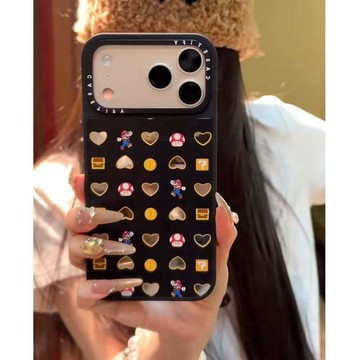 聯名愛心瑪麗鏡面iPhone17promax手機殼蘋果16pro可愛13防摔14