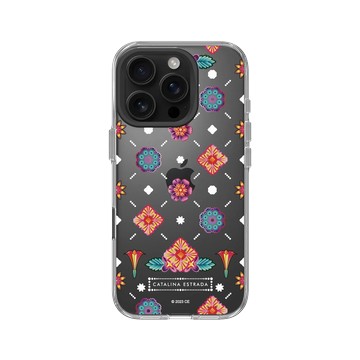 iPhone 16 Pro Clear Case（相機按鈕） 透明 - Catalina Estrada - Flowers Stickers