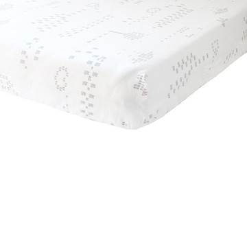 美國 Blabla Kids 嬰兒床罩 - 淺灰圖騰