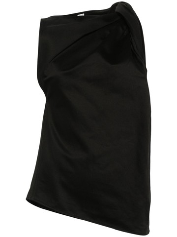 TOTEME - Shoulder-Twist top - women - Fabric - 40 - Black