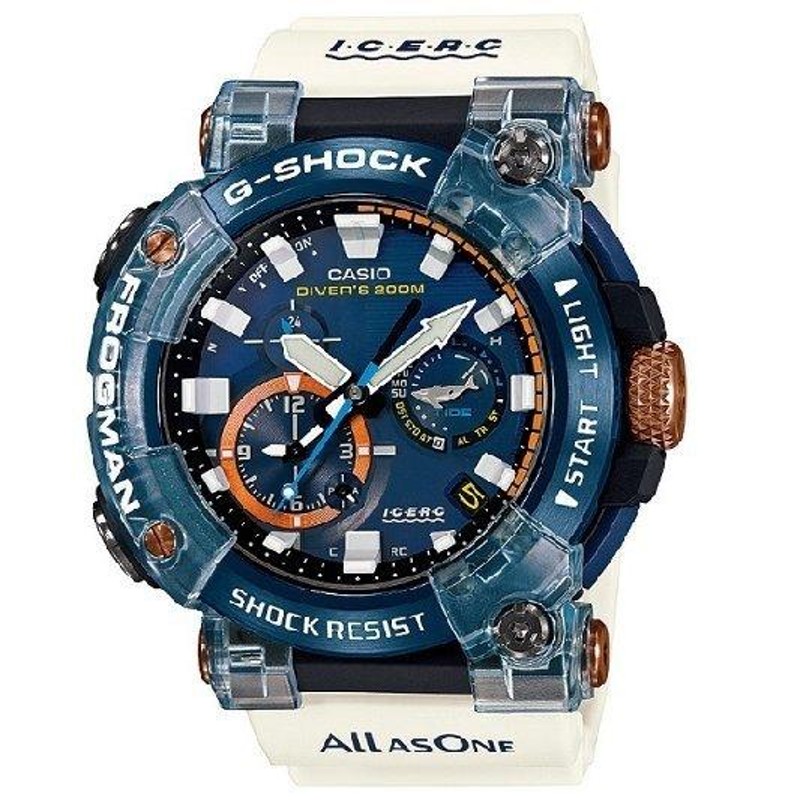 30周年限定モデル】 G-SHOCK イルクジ フロッグマン GWF-A1000K-2AJR イルカクジラ 2021 ホワイト＆ネイビー ジーショック  | LINEブランドカタログ