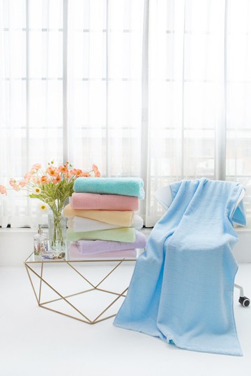 【免運-中秋特惠】純棉超細捻毛巾方巾浴巾套裝速乾兒童成人