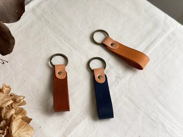 真皮串串鑰匙圈 客製敲字 婚禮小物 禮贈品