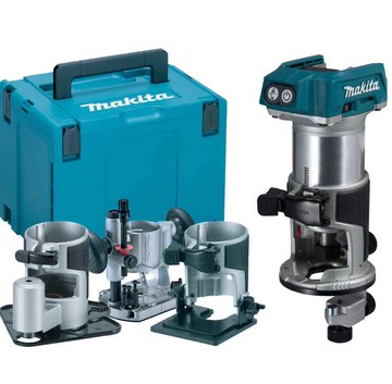 MAKITA 牧田 18V 充電式無刷修邊機 DRT50ZJX3 木工用雕刻機 套裝