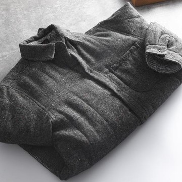 隨性百搭！夾棉保暖外貿男裝工廠剪標尾貨秋冬休閑加厚襯衫外套潮