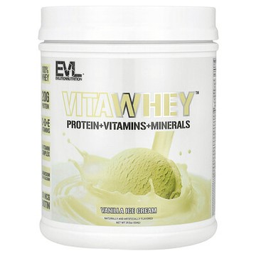 EVLution Nutrition, VitaWhey™ 乳清，香草冰淇淋味，19.5 磅（554 克）