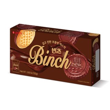 Lotte樂天 BINCH巧克力餅乾(102g)