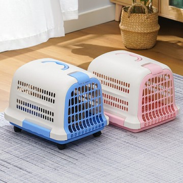 寵物航空箱 寵物外出包 貓籠 寵物航空箱貓咪籠狗籠小型犬兔子車載便攜外出托運箱家用手提貓包『ZW0555』