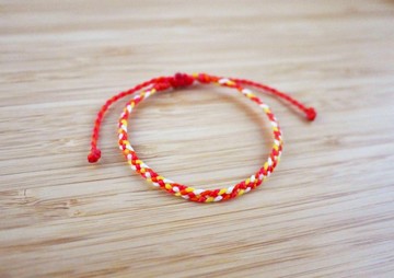 【格子世界】蠶絲蠟線 編織手環