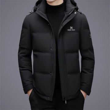 【米蘭精品】現貨+預購 頂級真羽絨外套90%鴨絨羽絨衣秋冬外套上衣大碼休閒男裝-連帽加厚中長款4色74mt82