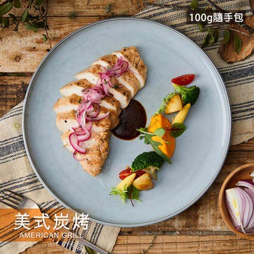 【自組Eat to Fit - 任選優惠組】美式炭烤 隨手包 100g│舒雞胸│美式BBQ醬濃郁入味，西部狂野風格│【野人舒食】原味美食專家