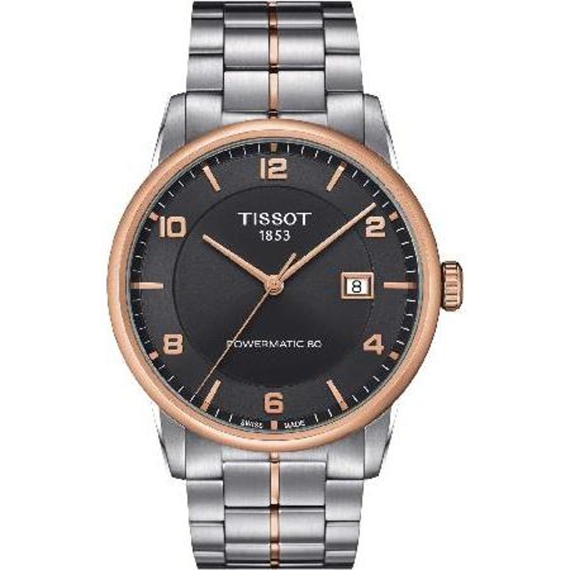 特別価格Tissot mens Luxury Stainless Steel Dress Watch Rose Gold ...