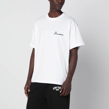 White cotton T-shirt with logo