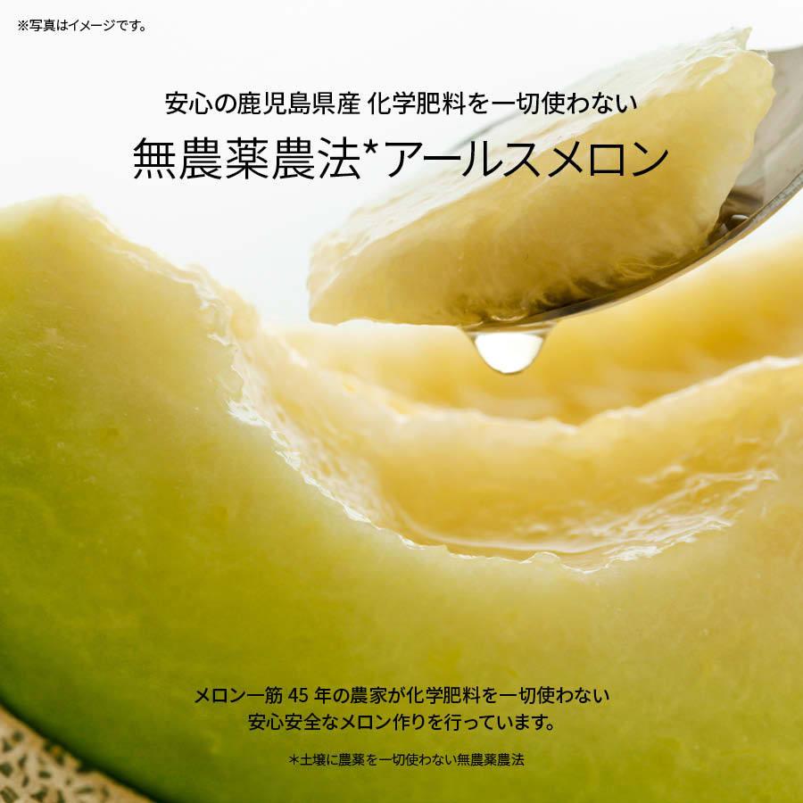 国産 鹿児島県産 アールスメロン 種 ワタ 皮なし 冷凍 1kg(1000g) x 2袋 カット