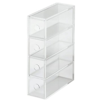 MUJI 無印良品 壓克力眼鏡/小物盒 4層  透明色  1個