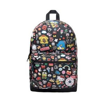 Converse x Sanrio Go2 三麗鷗聯名款 筆電包 書包 黑 滿版 後背包 WA5874023