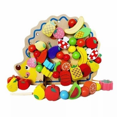 紐通し ひもとおし 知育玩具 おもちゃ 知育 木製 通販 Lineポイント最大get Lineショッピング
